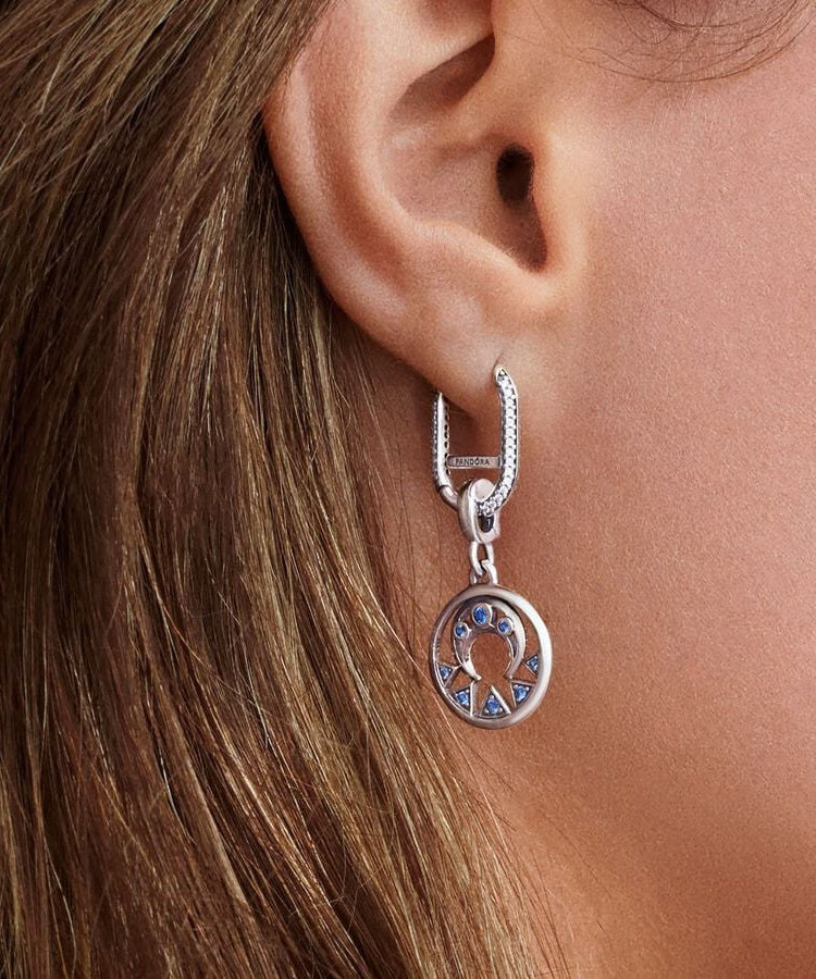 Brincos Pandora ME Oval Link  Pavé