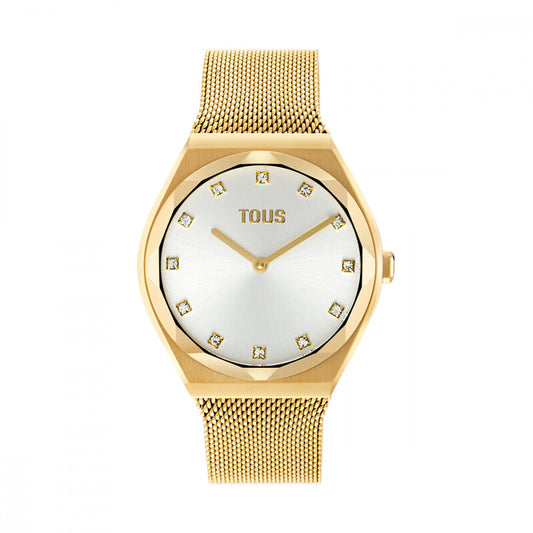 Relógio Tous Karat Round Mesh Dourado
