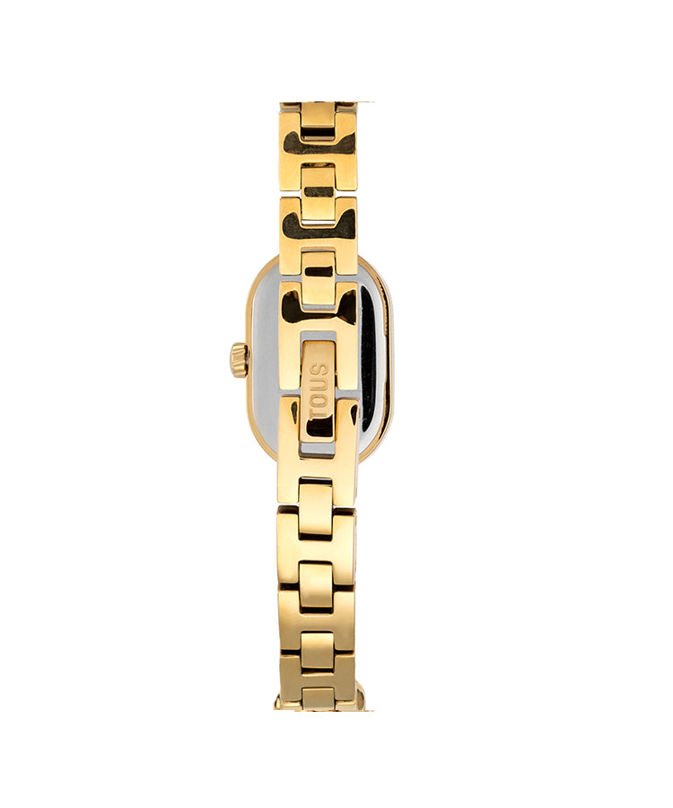 Relógio Tous Oval Time Dourado Corrente tipo Jóia