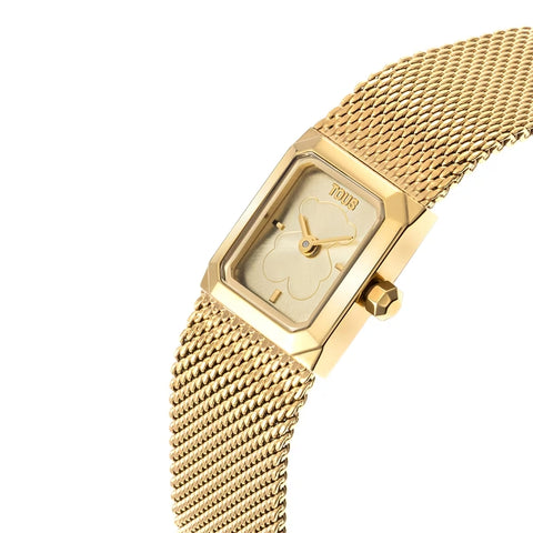 Relógio Tous Mini Mesh Dourado