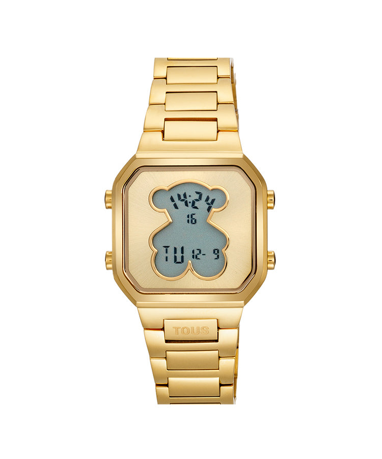 Relógio Tous D-Bear Mini Digital Dourado