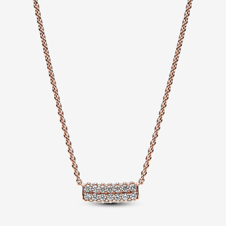Colar Pandora Rose Timeless  Pavé Double-row