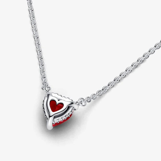Colar Pandora Sparkling Heart Halo