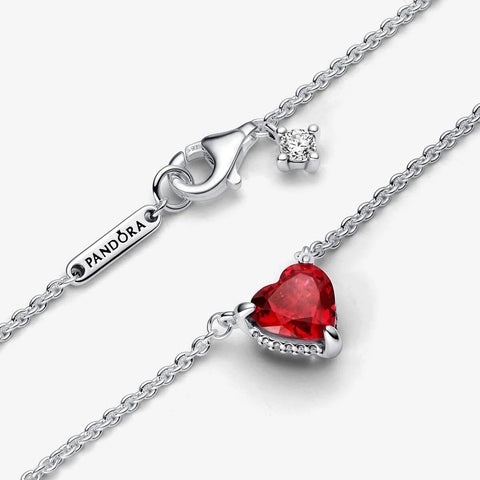 Colar Pandora Sparkling Heart Halo