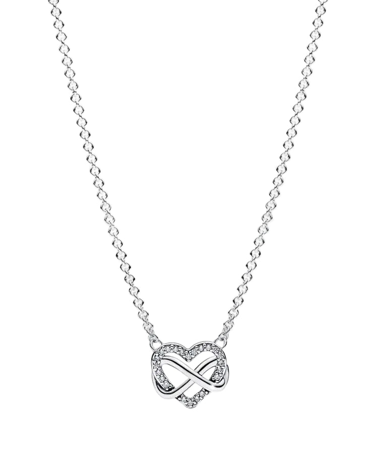 Colar Pandora Sparkling Infinity Heart