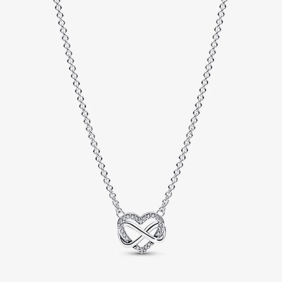 Colar Pandora Sparkling Infinity Heart
