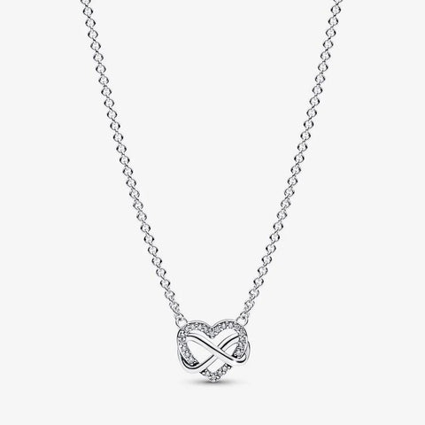 Colar Pandora Sparkling Infinity Heart