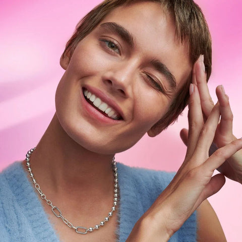 Colar Pandora ME Metal Bead and Link Chain