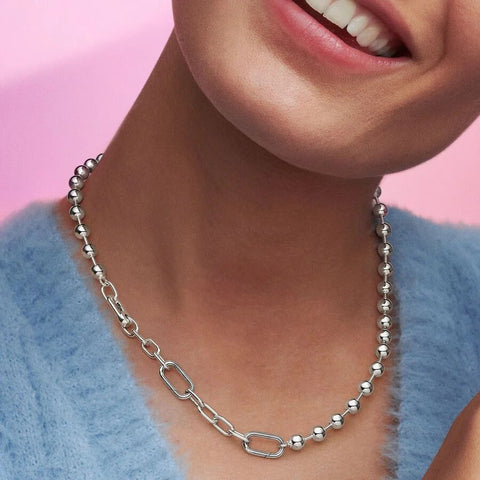 Colar Pandora ME Metal Bead and Link Chain
