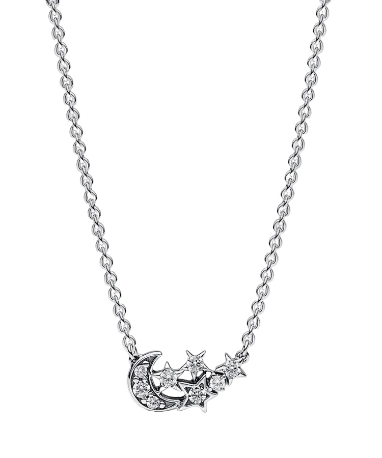 Colar Pandora Sparkling Moon and Star