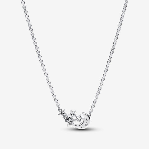 Colar Pandora Sparkling Moon and Star
