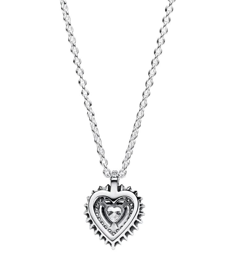 Colar Pandora Sparkling Heart Halo