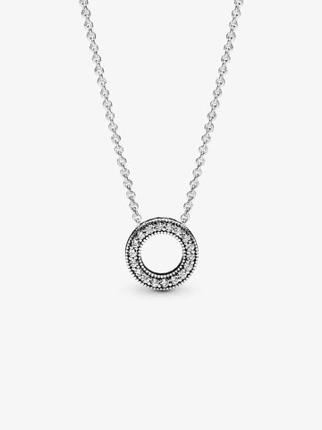 Colar Pandora Logo Pavé Circle