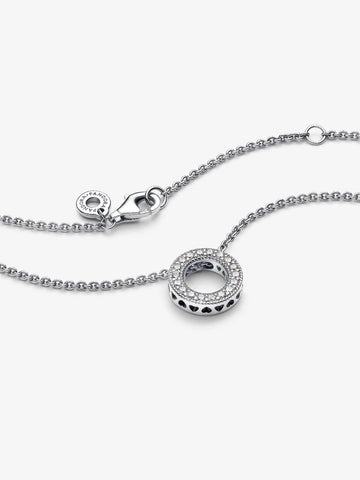 Colar Pandora Logo Pavé Circle