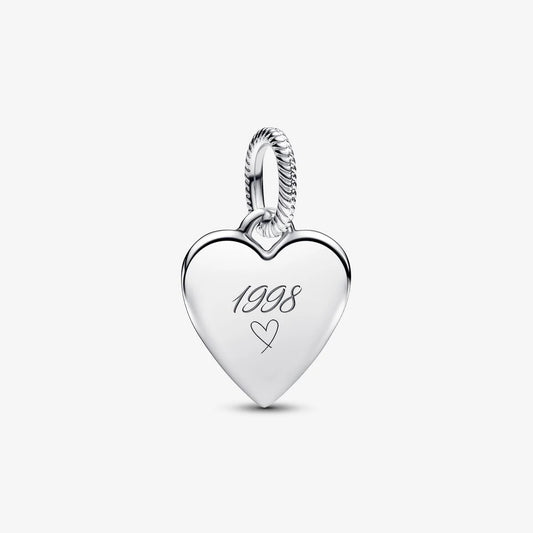 Pendente Pandora Coração Gravável