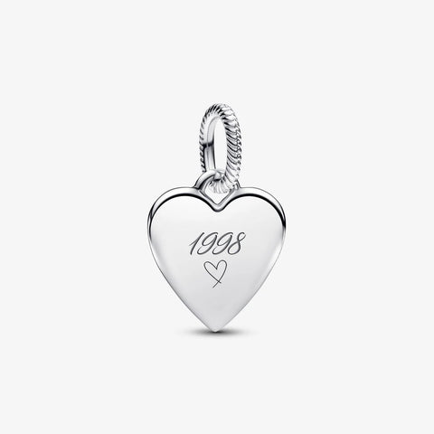 Pendente Pandora Coração Gravável