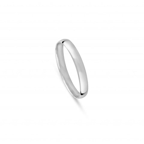 Aliança casamento Ouro Branco 2.5 mm
