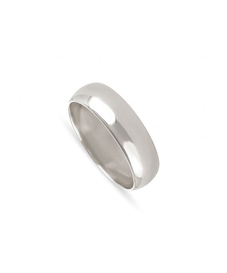 Aliança de casamento ouro branco 6.5 mm