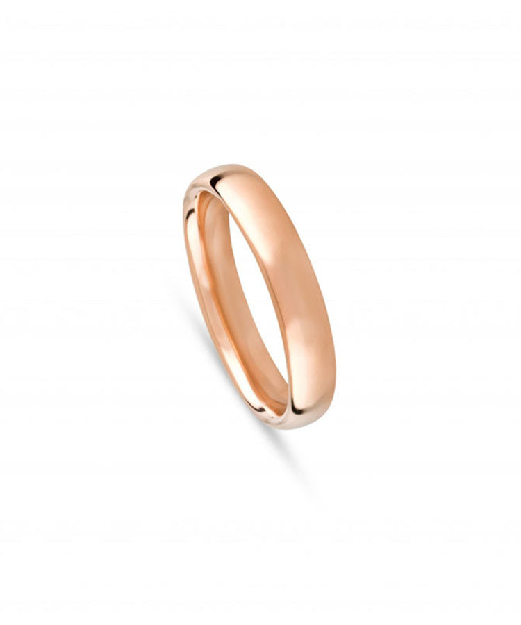 Aliança de casamento ouro rosa