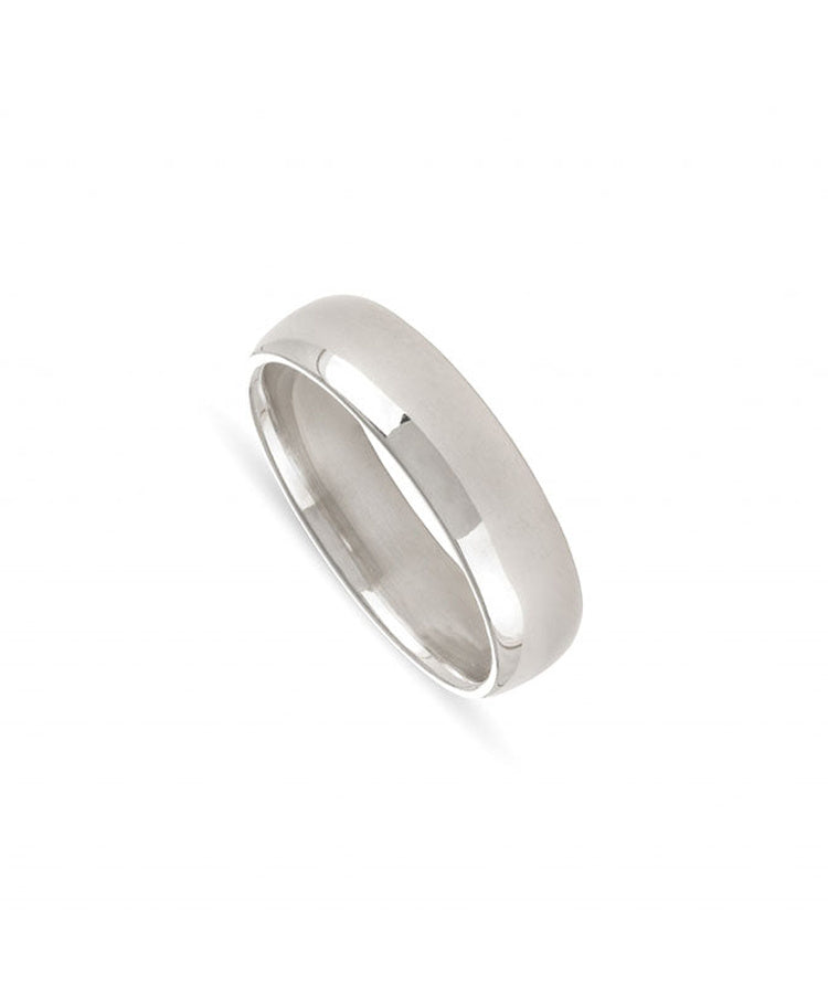 Aliança de casamento ouro branco 7 mm