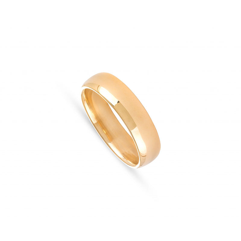 Aliança de casamento ouro amarelo 7 mm