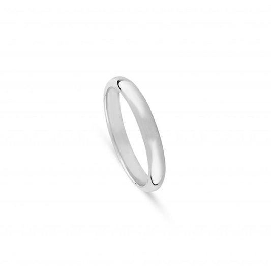 Aliança de casamento ouro branco - 5402J