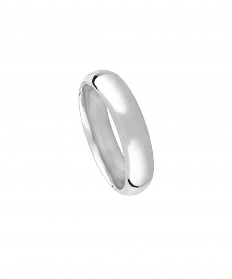 Aliança de casamento ouro branco 5 mm - 5404J