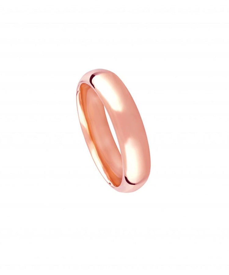 Aliança de casamento ouro rosa 5 mm - 5404T