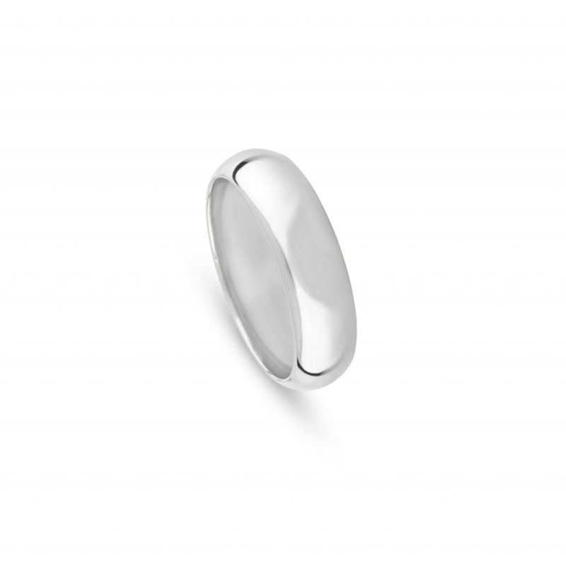 Aliança de casamento ouro branco 6 mm - 5405J