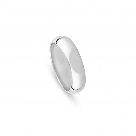 Aliança de casamento ouro branco 6 mm - 5405J