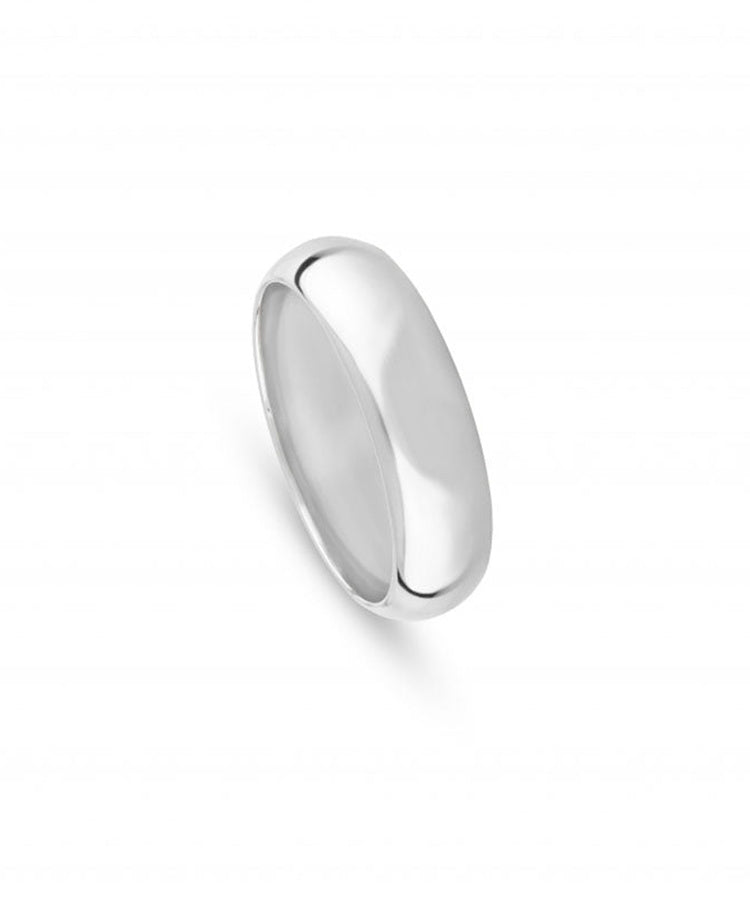 Aliança de casamento ouro branco 6 mm - 5405J