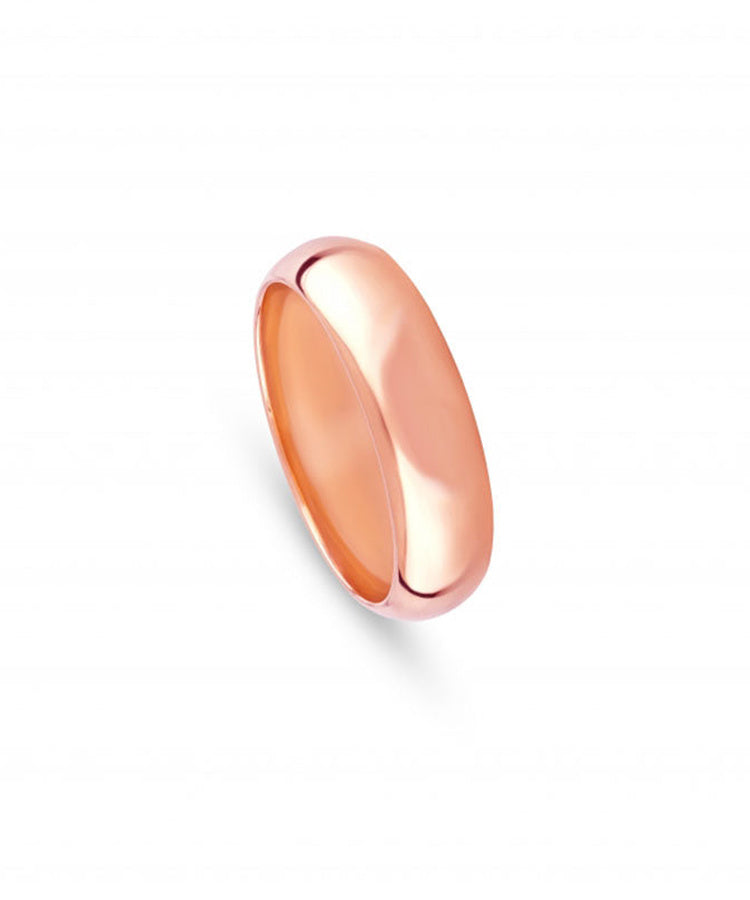 Aliança de casamento ouro rosa 6 mm - 5405T