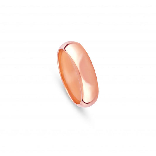 Aliança de casamento ouro rosa 6 mm - 5405T