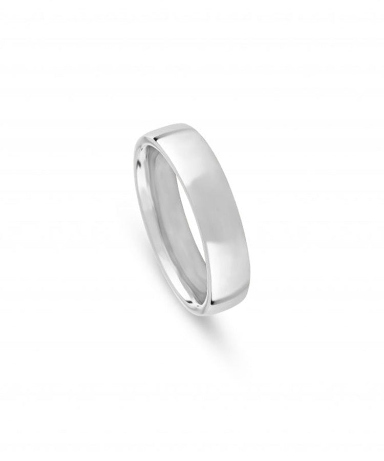 Aliança de Casamento Ouro Branco 5 mm - 5414J