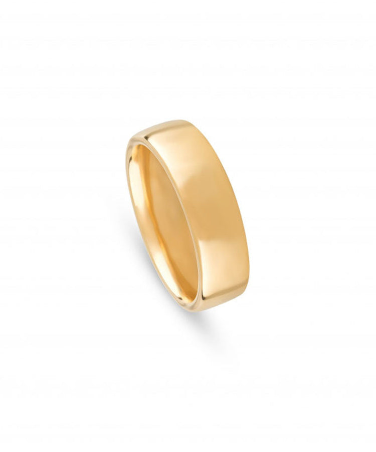 Aliança de casamento ouro amarelo 6 mm - 5415