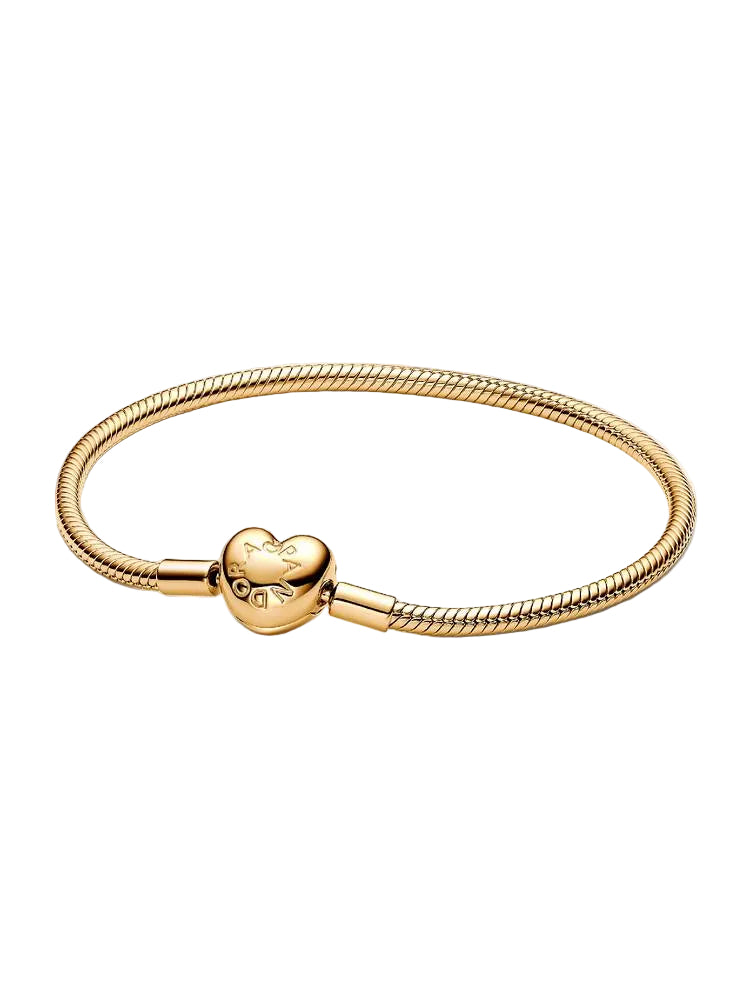 Pulseira Pandora Malha Snake Coração