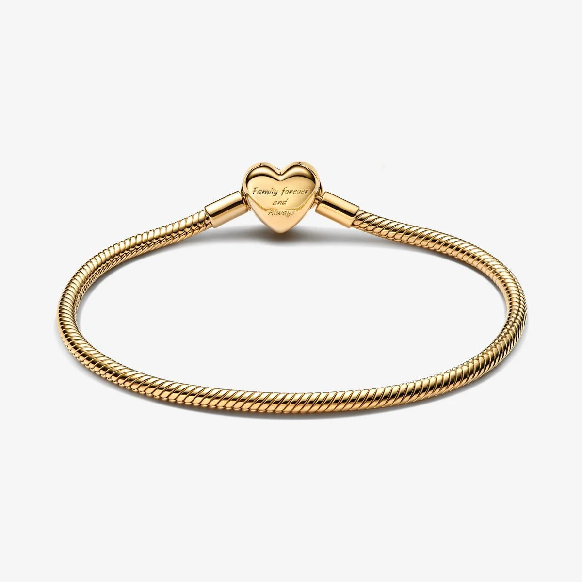Pulseira Pandora Snake Coração Infinito Brilhante