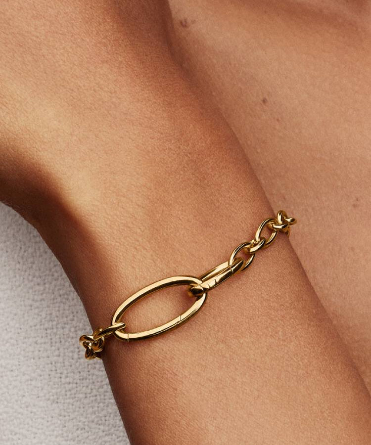 Pulseira Corrente de Elos Ovais de Abrir Pandora