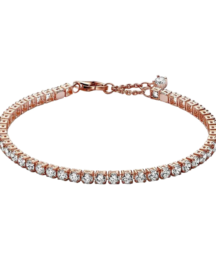 Pulseira Pandora Sparkling Tennis Rose