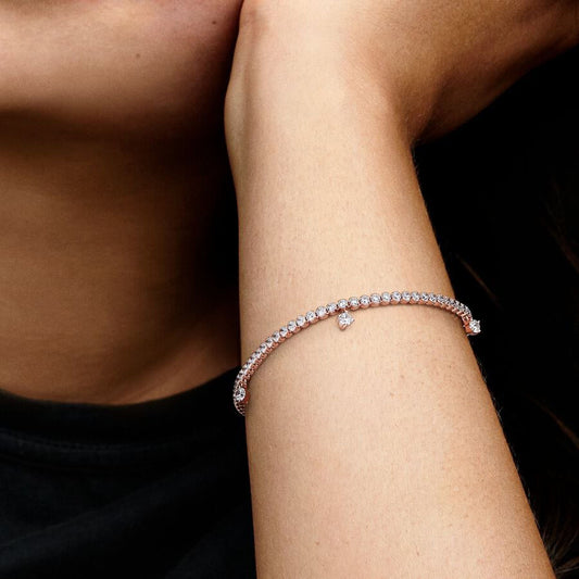 Pulseira Pandora Rose Sparkling Drops Tennis