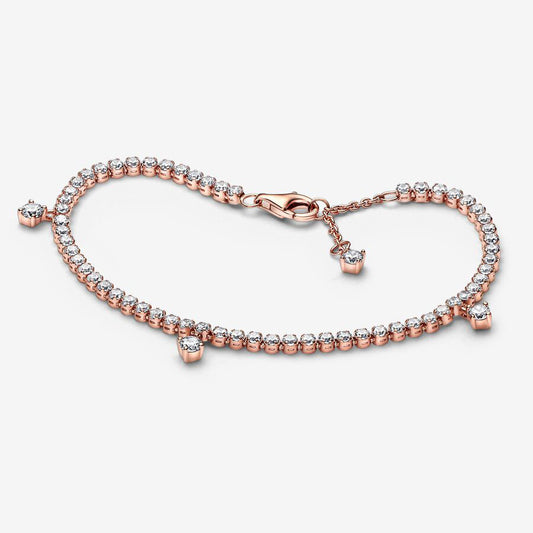 Pulseira Pandora Rose Sparkling Drops Tennis