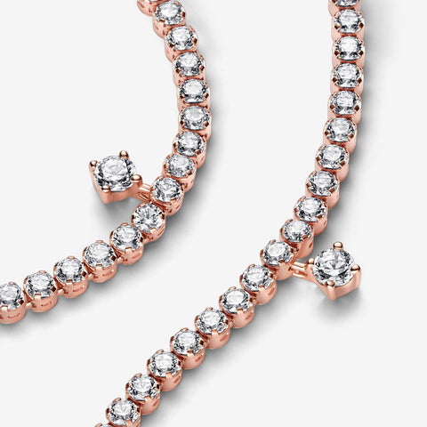 Pulseira Pandora Rose Sparkling Drops Tennis