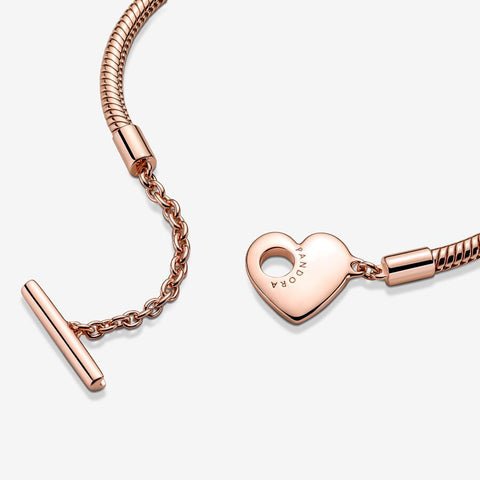 Pulseira Pandora Heart T-Bar Snake