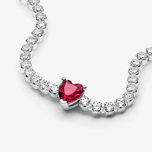 Pulseira Pandora Malha Coração Brilhante