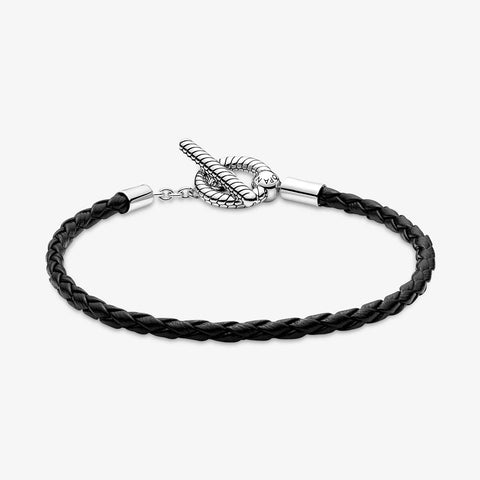 Pulseira Pandora Moments Braided Leather