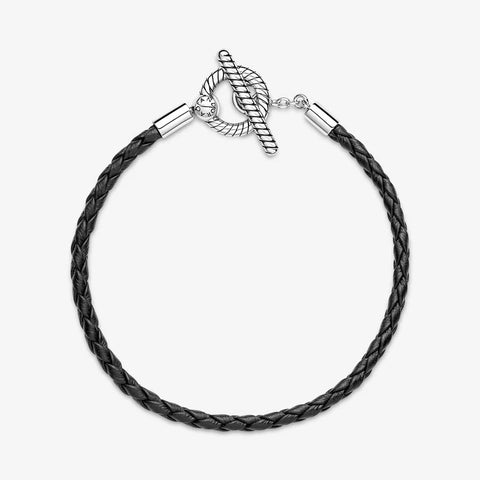Pulseira Pandora Moments Braided Leather