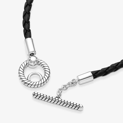 Pulseira Pandora Moments Braided Leather