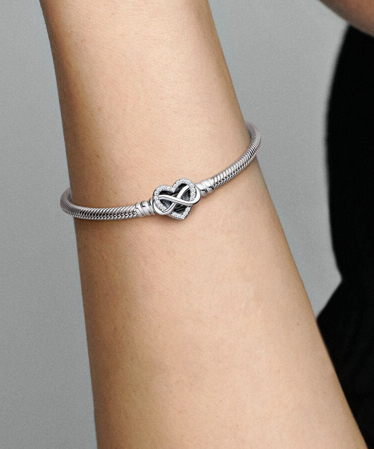 Pulseira Pandora Moments Sparkling Infinity Heart