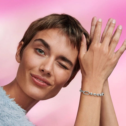 Pulseira Pandora ME Metal Bead and Link Chain