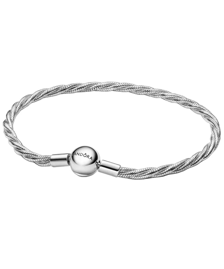 Pulseira Pandora Snake Torcida Fecho Redondo Pandora